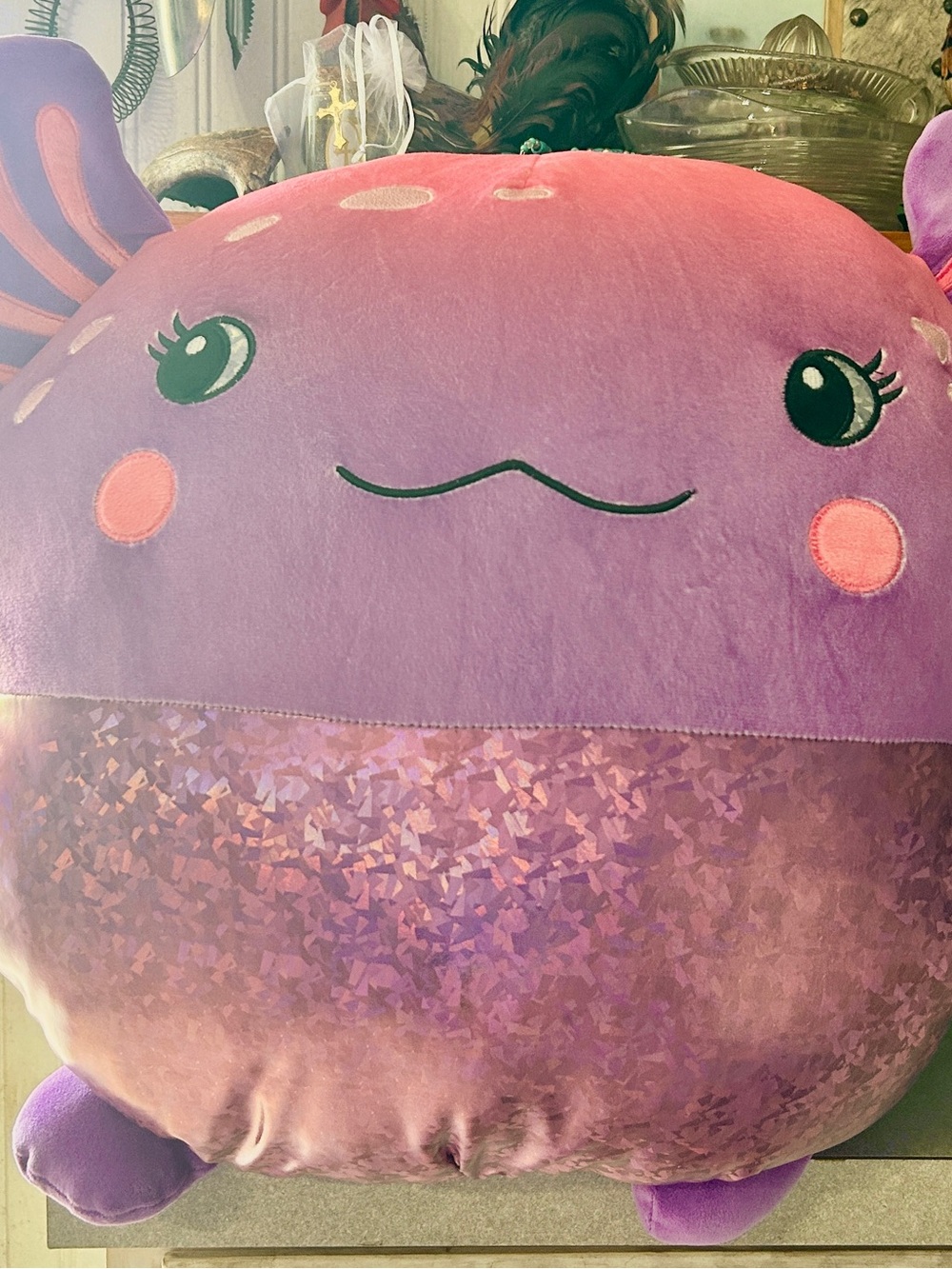 Members Mark Plush Purple Axolotl Stuffed Animal -